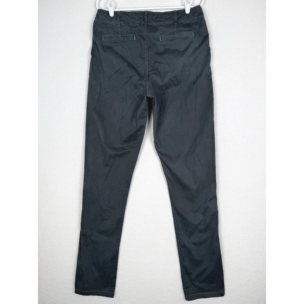 American Tall Chino Pants Womens 14 XT Gray Stretch Cotton Slim Leg AW-PC-10793